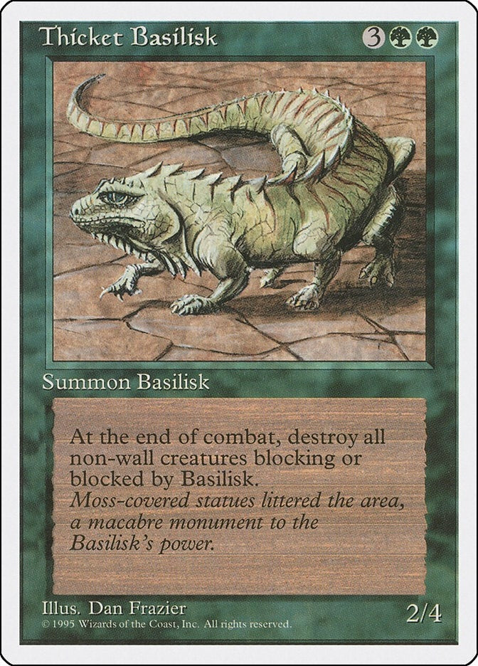 Image for Thicket Basilisk (Fourth Edition) - Magic: The Gathering