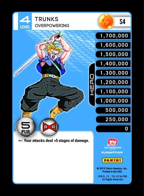 Image for Trunks - Overpowering (Panini: Evolution) (S4) - Dragon Ball Z TCG