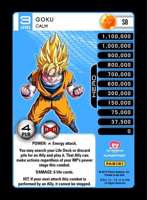 Image for Goku - Calm (Panini: Evolution) (S8) - Dragon Ball Z TCG