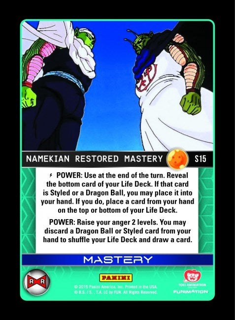 Image for Namekian Restored Mastery (Panini: Evolution) (S15) - Dragon Ball Z TCG