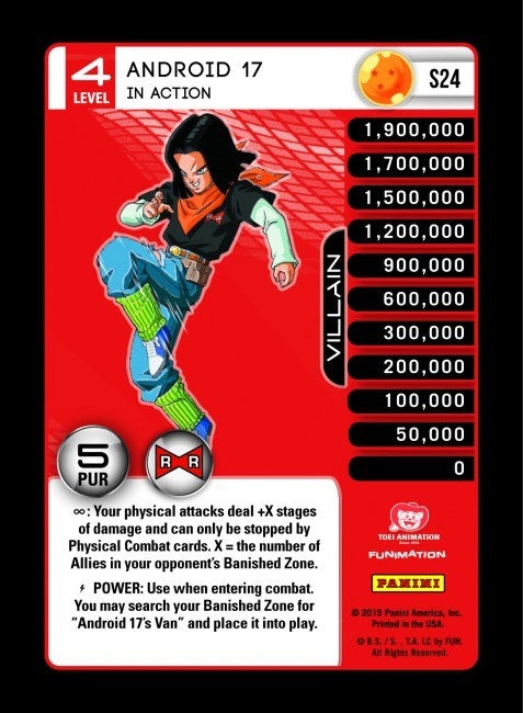 Image for Android 17 - In Action (Panini: Evolution) (S24) - Dragon Ball Z TCG