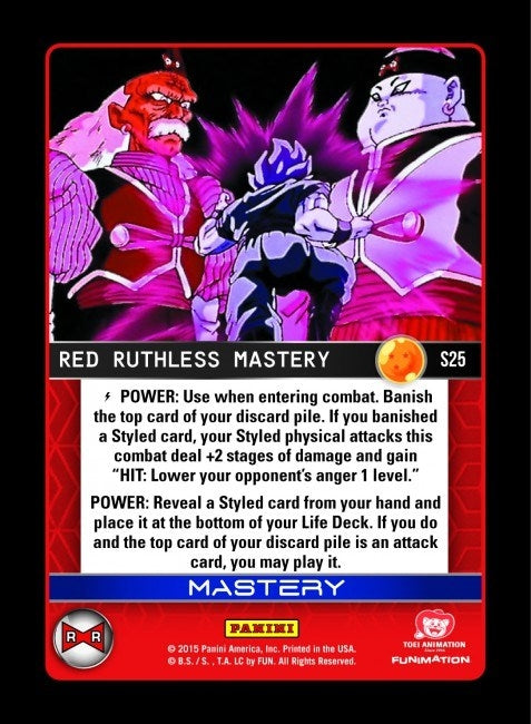 Image for Red Ruthless Mastery (Panini: Evolution) (S25) - Dragon Ball Z TCG