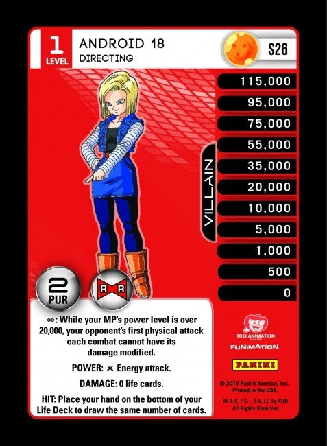 Image for Android 18 - Directing (Panini: Evolution) (S26) - Dragon Ball Z TCG