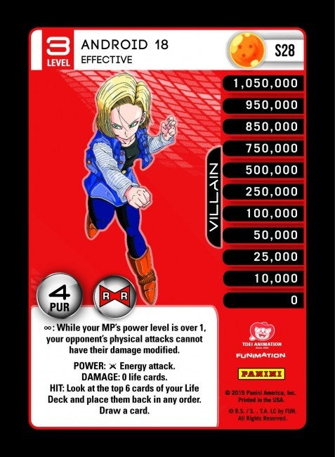 Image for Android 18 - Effective (Panini: Evolution) (S28) - Dragon Ball Z TCG