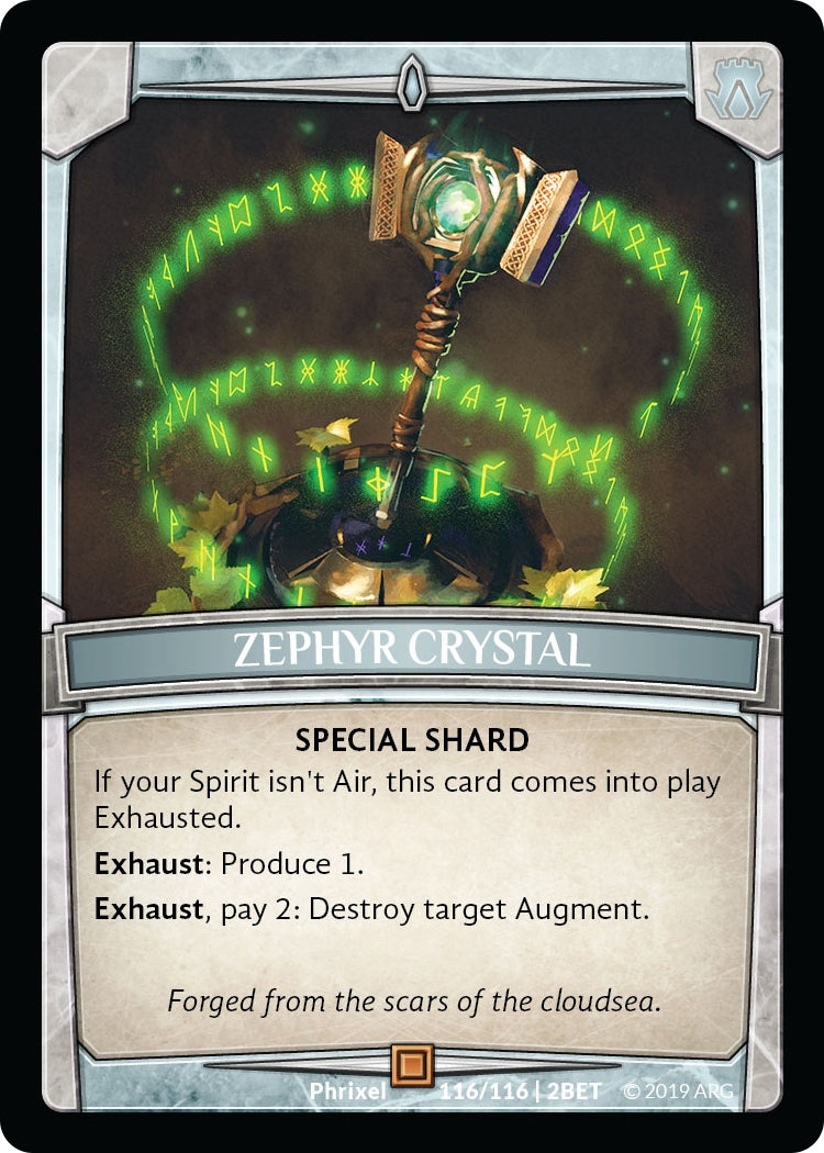 Image for Zephyr Crystal (Betrayal) (116/116 | 2BET) - Argent Saga TCG