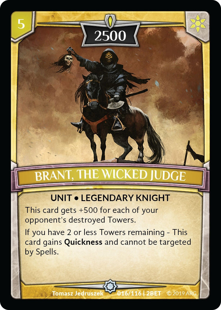 Image for Brant, the Wicked Judge (Betrayal) (16/116 | 2BET) - Argent Saga TCG