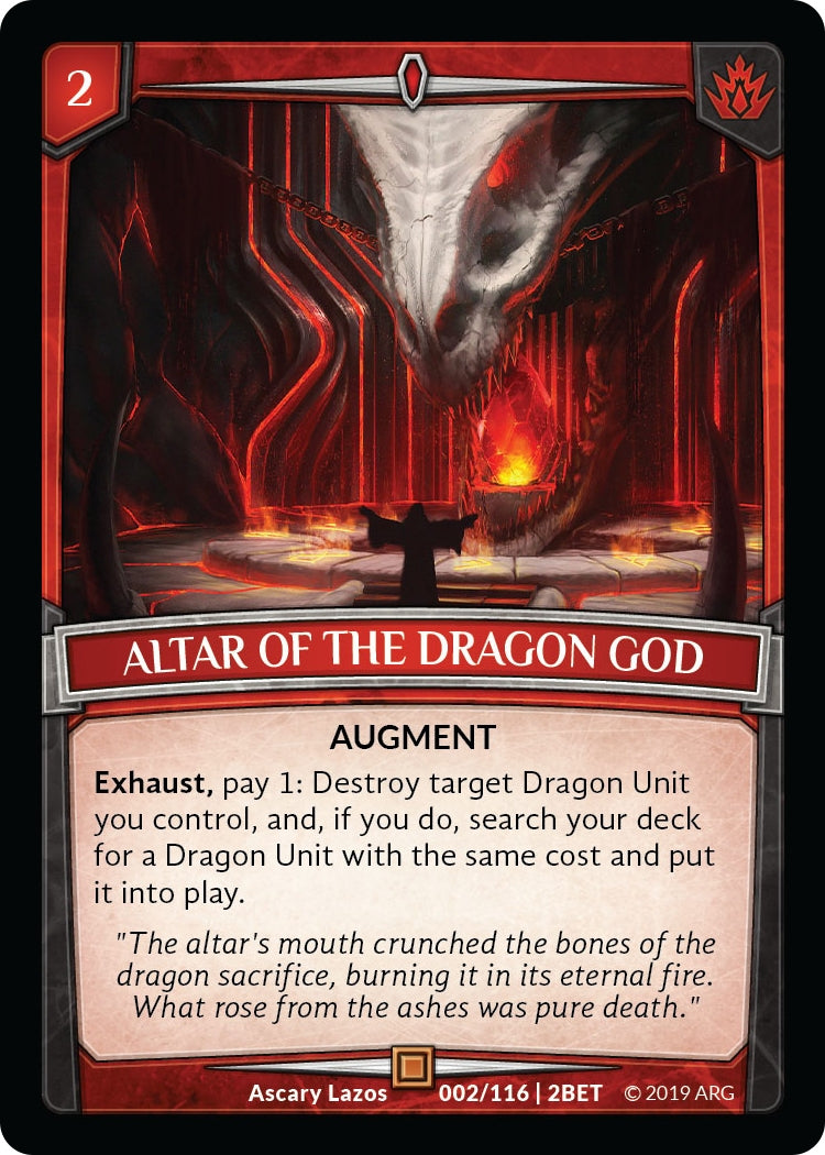 Image for Altar of the Dragon God (Betrayal) (2/116 | 2BET) - Argent Saga TCG
