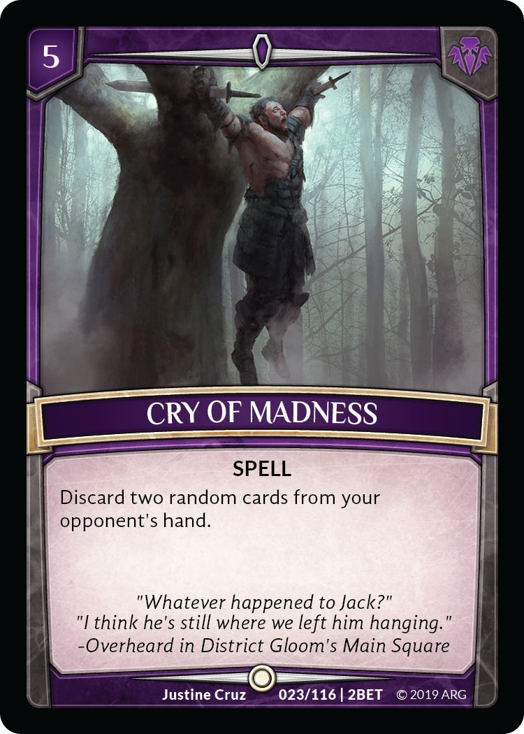 Image for Cry of Madness (Betrayal) (23/116 | 2BET) - Argent Saga TCG