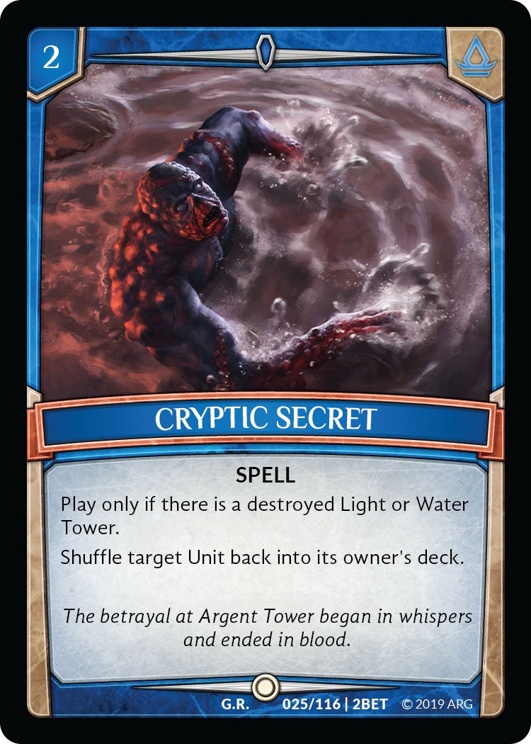 Image for Cryptic Secret (Betrayal) (25/116 | 2BET) - Argent Saga TCG