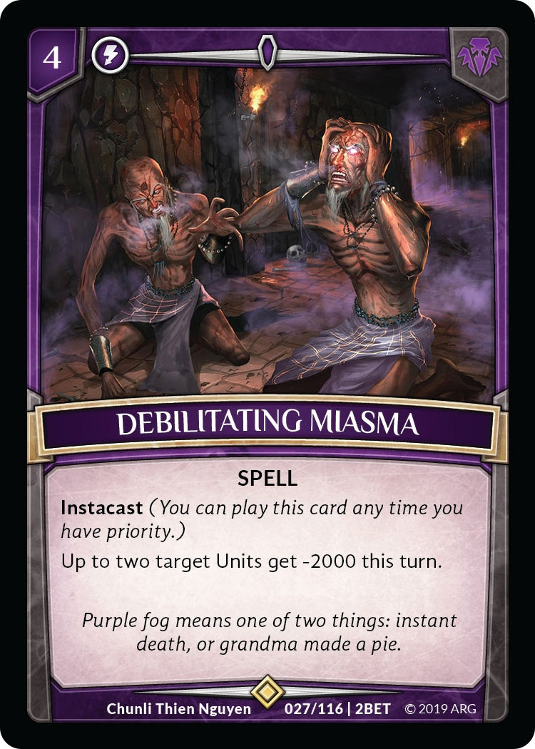 Image for Debilitating Miasma (Betrayal) (27/116 | 2BET) - Argent Saga TCG
