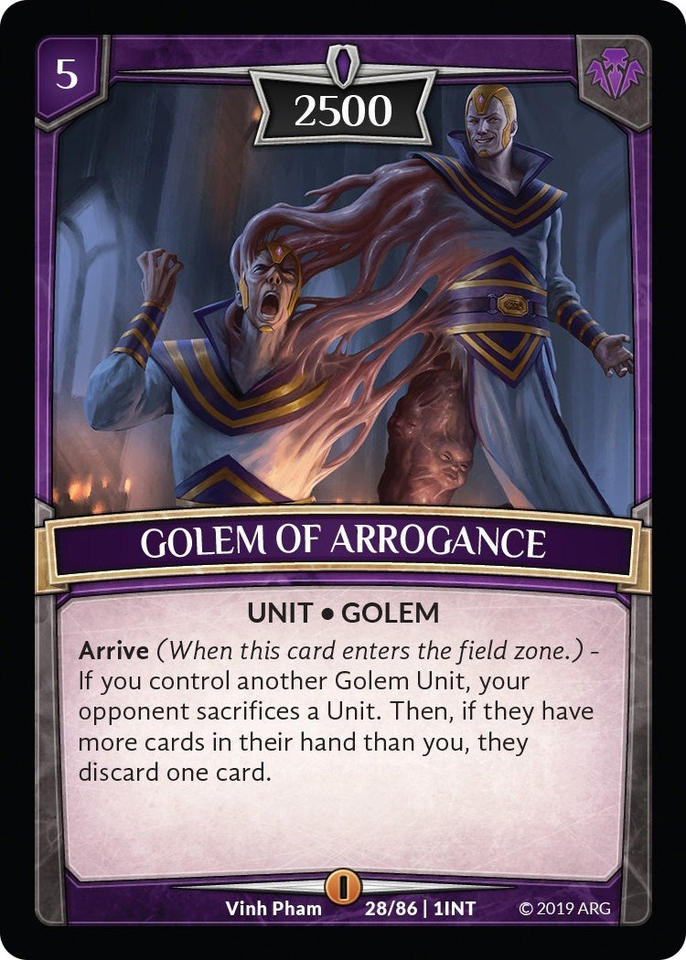Image for Golem of Arrogance (Intro Decks - 2019) (28/86 | 1INT) - Argent Saga TCG