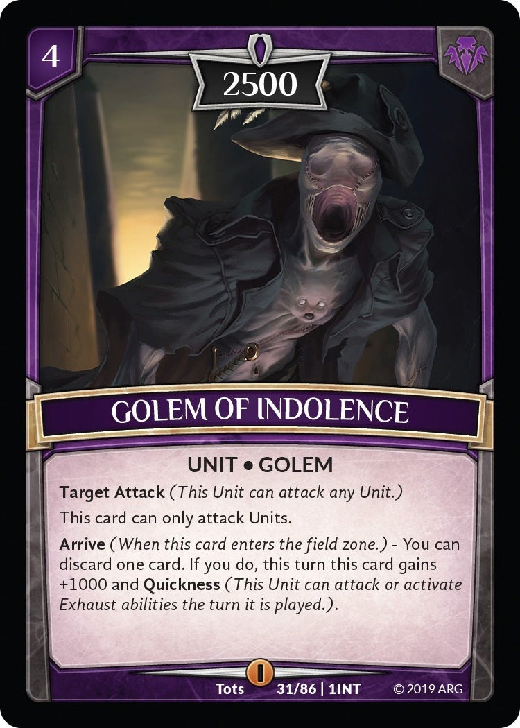 Image for Golem of Indolence (Intro Decks - 2019) (31/86 | 1INT) - Argent Saga TCG