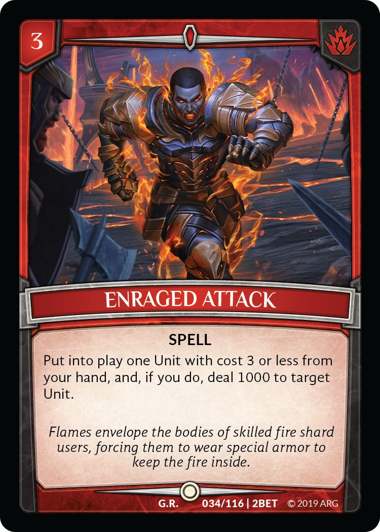Image for Enraged Attack (Betrayal) (34/116 | 2BET) - Argent Saga TCG