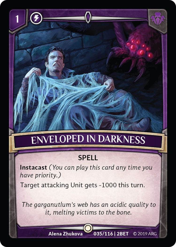 Image for Enveloped in Darkness (Betrayal) (35/116 | 2BET) - Argent Saga TCG