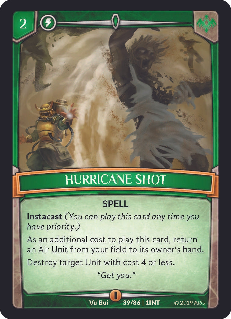 Image for Hurricane Shot (Intro Decks - 2019) (39/86 | 1INT) - Argent Saga TCG