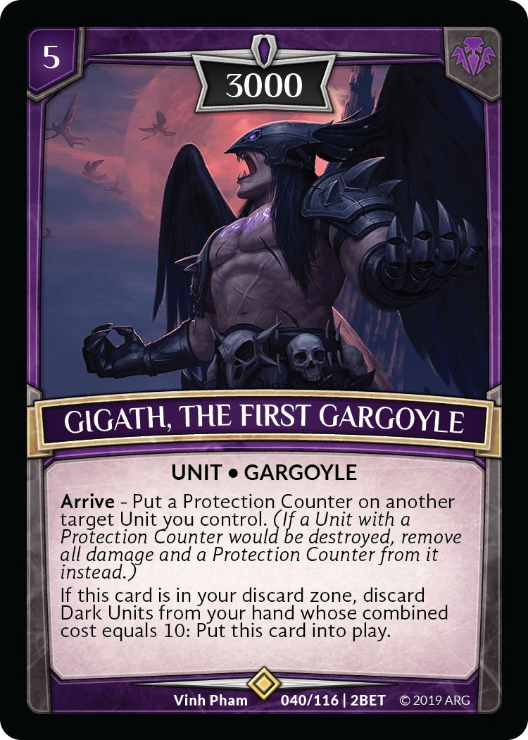 Image for Gigath, the First Gargoyle (Betrayal) (40/116 | 2BET) - Argent Saga TCG