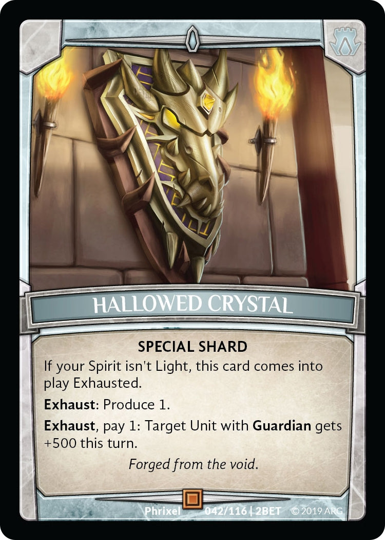 Image for Hallowed Crystal (Betrayal) (42/116 | 2BET) - Argent Saga TCG