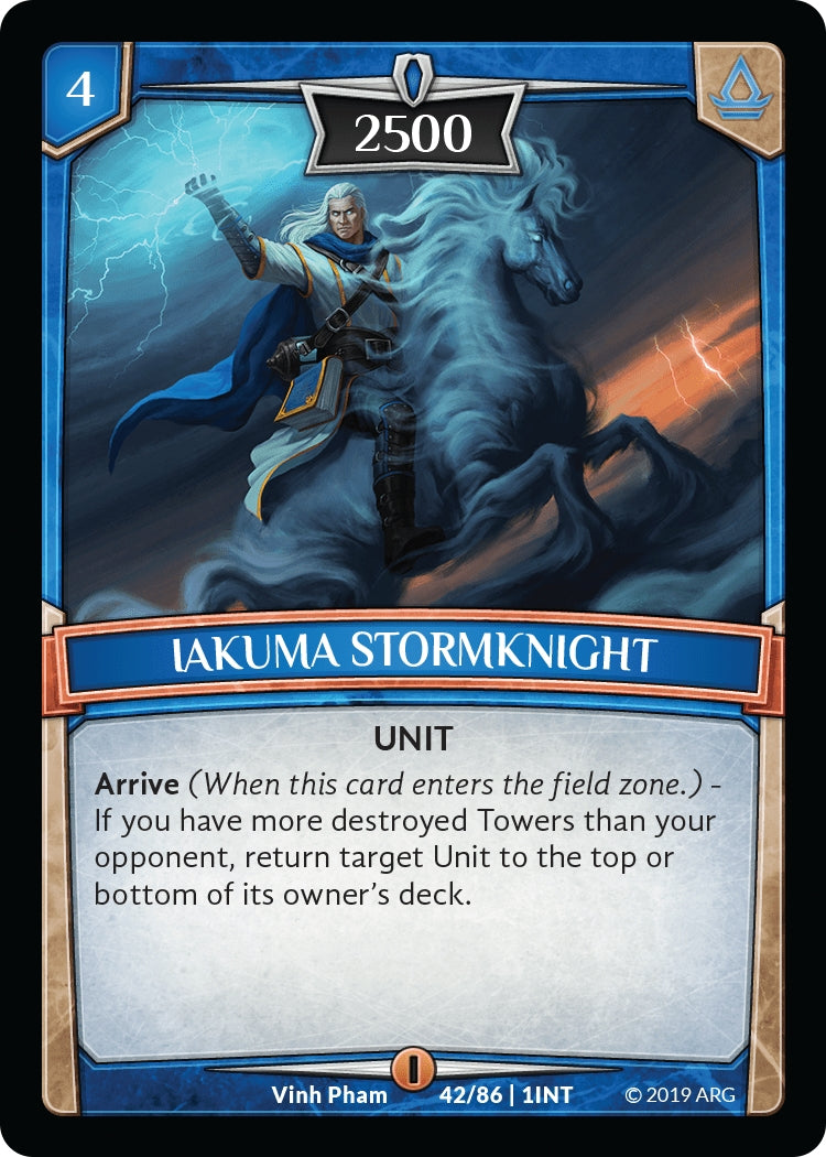Image for Iakuma Stormknight (Intro Decks - 2019) (42/86 | 1INT) - Argent Saga TCG