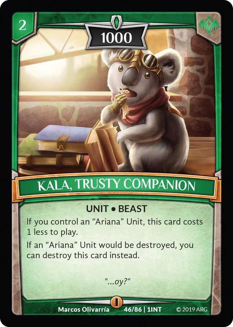 Image for Kala, Trusty Companion (Intro Decks - 2019) (46/86 | 1INT) - Argent Saga TCG