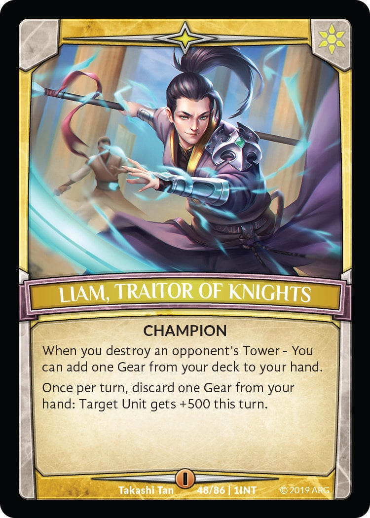 Image for Liam, Traitor of Knights (Intro Decks - 2019) (48/86 | 1INT) - Argent Saga TCG