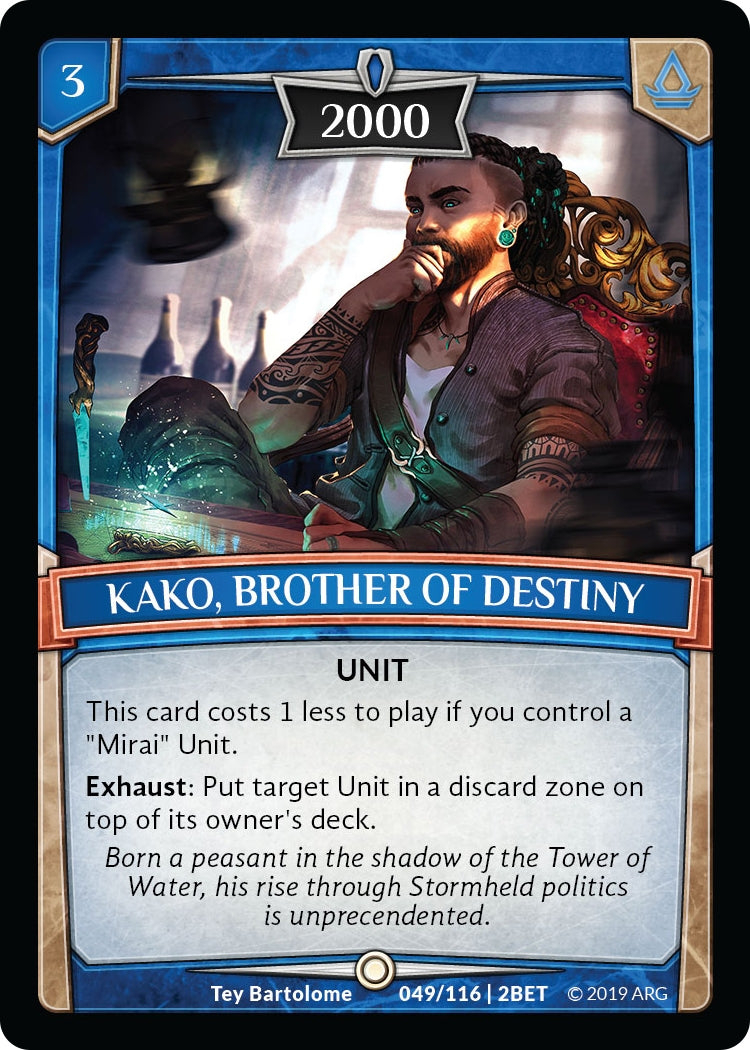 Image for Kako, Brother of Destiny (Betrayal) (49/116 | 2BET) - Argent Saga TCG