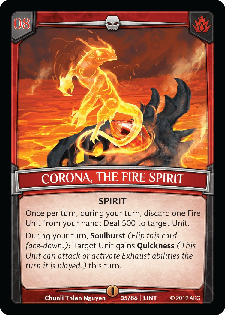 Image for Corona, the Fire Spirit (Intro Decks - 2019) (5/86 | 1INT) - Argent Saga TCG