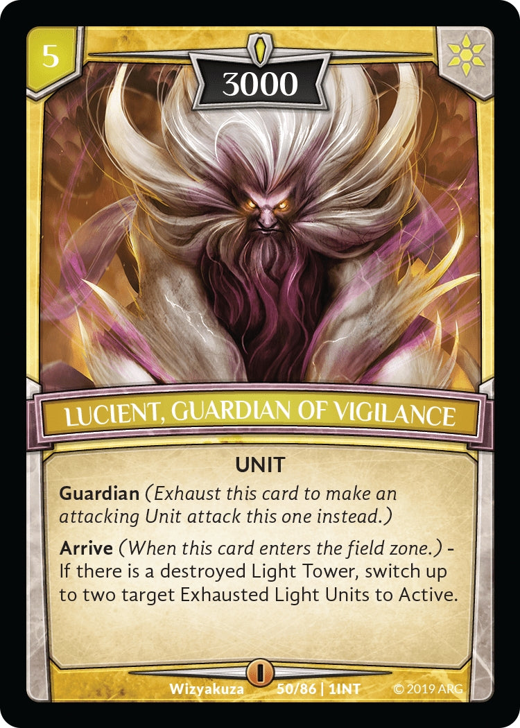 Image for Lucient, Guardian of Vigilance (Intro Decks - 2019) (50/86 | 1INT) - Argent Saga TCG