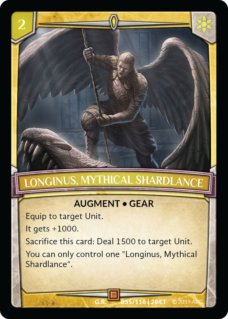 Image for Longinus, Mythical Shardlance (Betrayal) (55/116 | 2BET) - Argent Saga TCG