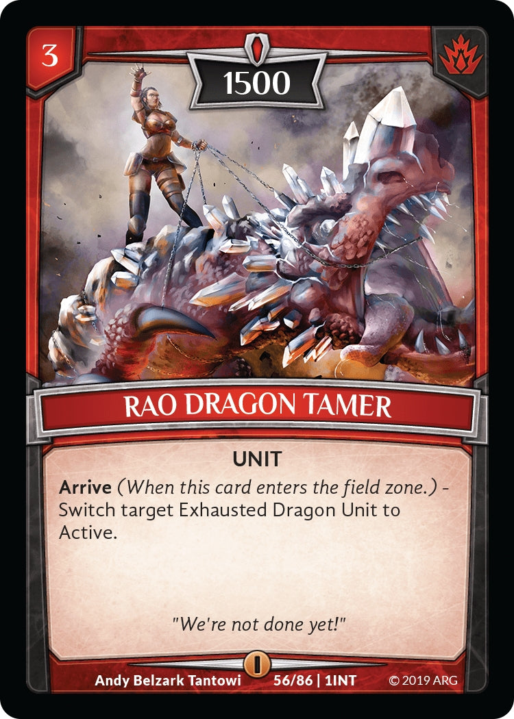 Image for Rao Dragon Tamer (Intro Decks - 2019) (56/86 | 1INT) - Argent Saga TCG