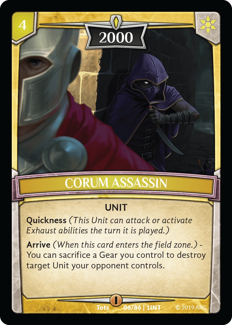 Image for Corum Assassin (Intro Decks - 2019) (6/86 | 1INT) - Argent Saga TCG