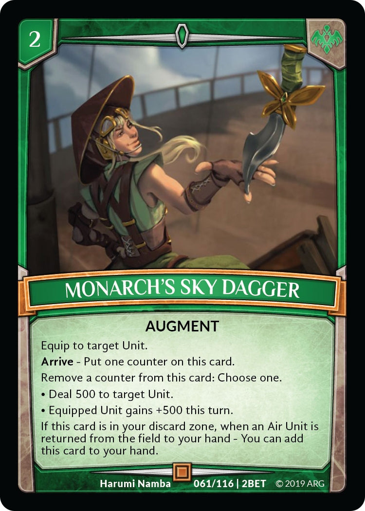 Image for Monarch's Sky Dagger (Betrayal) (61/116 | 2BET) - Argent Saga TCG