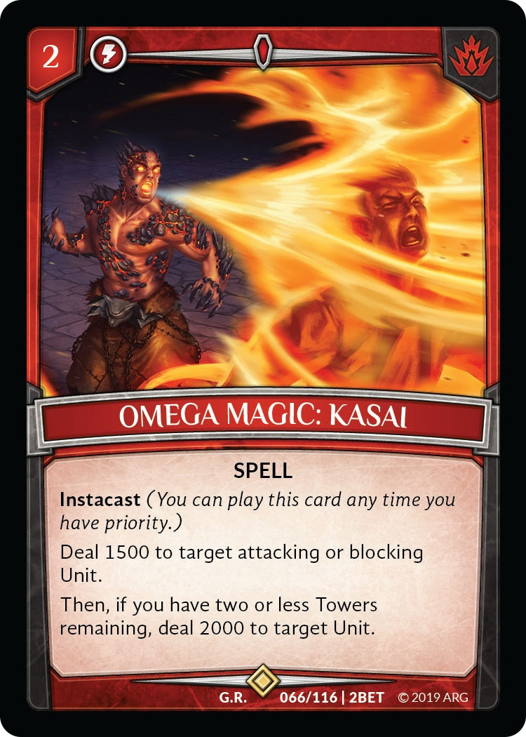 Image for Omega Magic: Kasai (Betrayal) (66/116 | 2BET) - Argent Saga TCG