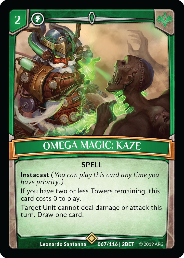 Image for Omega Magic: Kaze (Betrayal) (67/116 | 2BET) - Argent Saga TCG