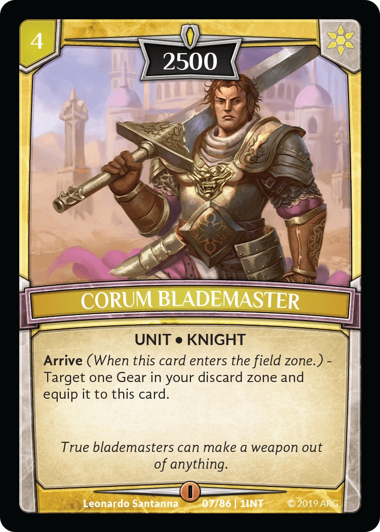 Image for Corum Blademaster (Intro Decks - 2019) (7/86 | 1INT) - Argent Saga TCG