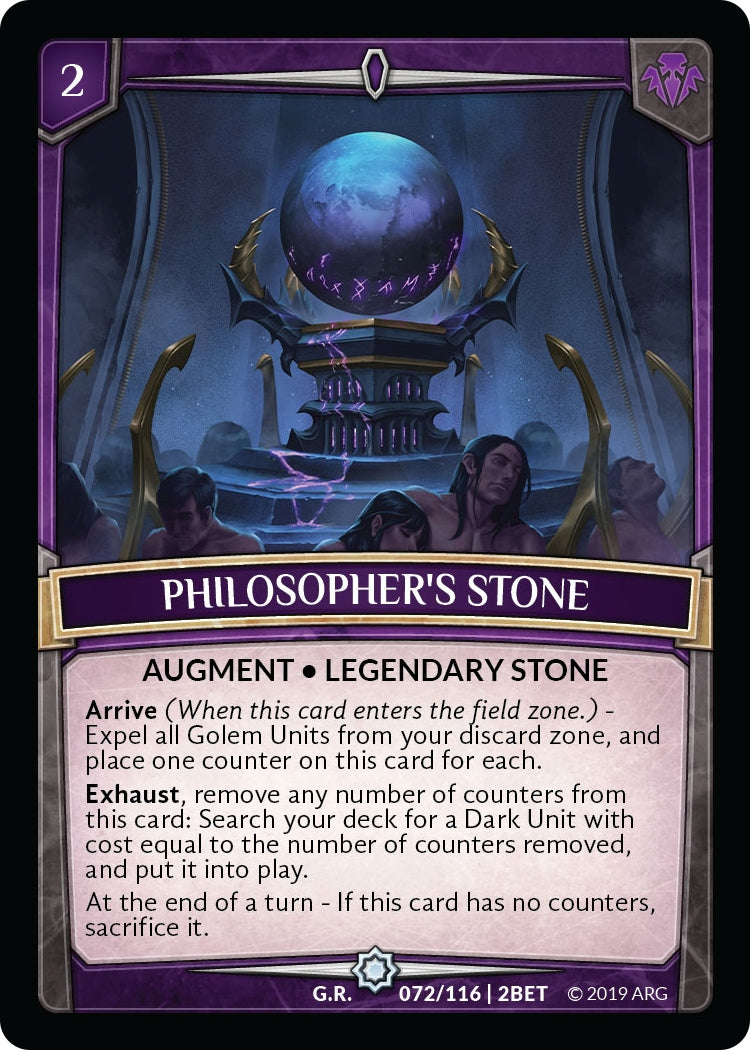 Image for Philosopher's Stone (Betrayal) (72/116 | 2BET) - Argent Saga TCG