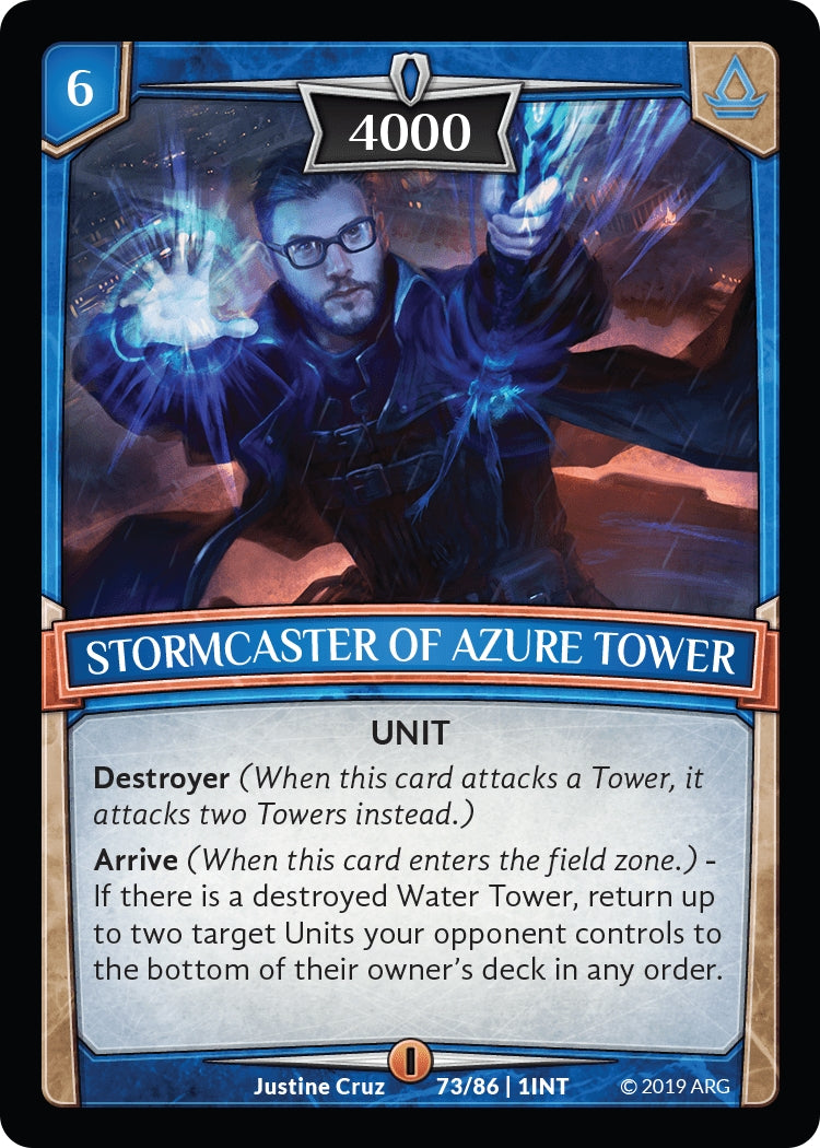 Image for Stormcaster of Azure Tower (Intro Decks - 2019) (73/86 | 1INT) - Argent Saga TCG