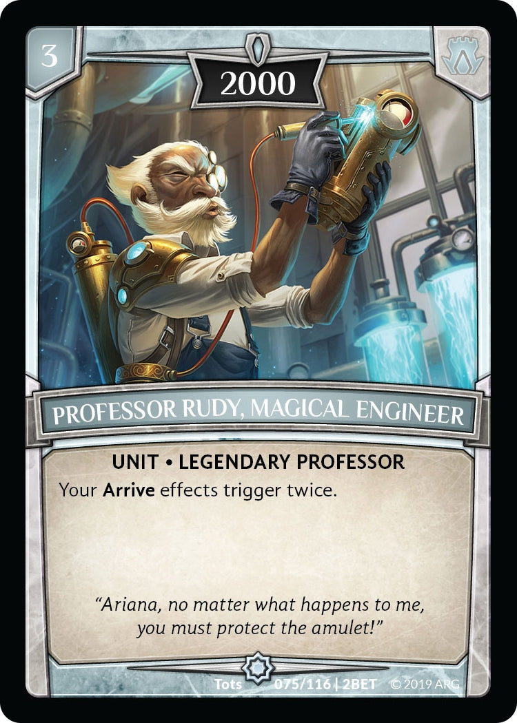 Image for Professor Rudy, Magical Engineer (Betrayal) (75/116 | 2BET) - Argent Saga TCG