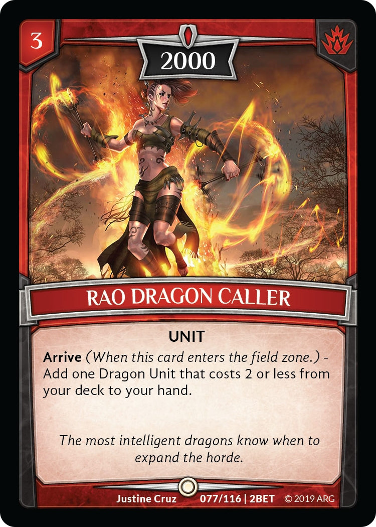 Image for Rao Dragon Caller (Betrayal) (77/116 | 2BET) - Argent Saga TCG