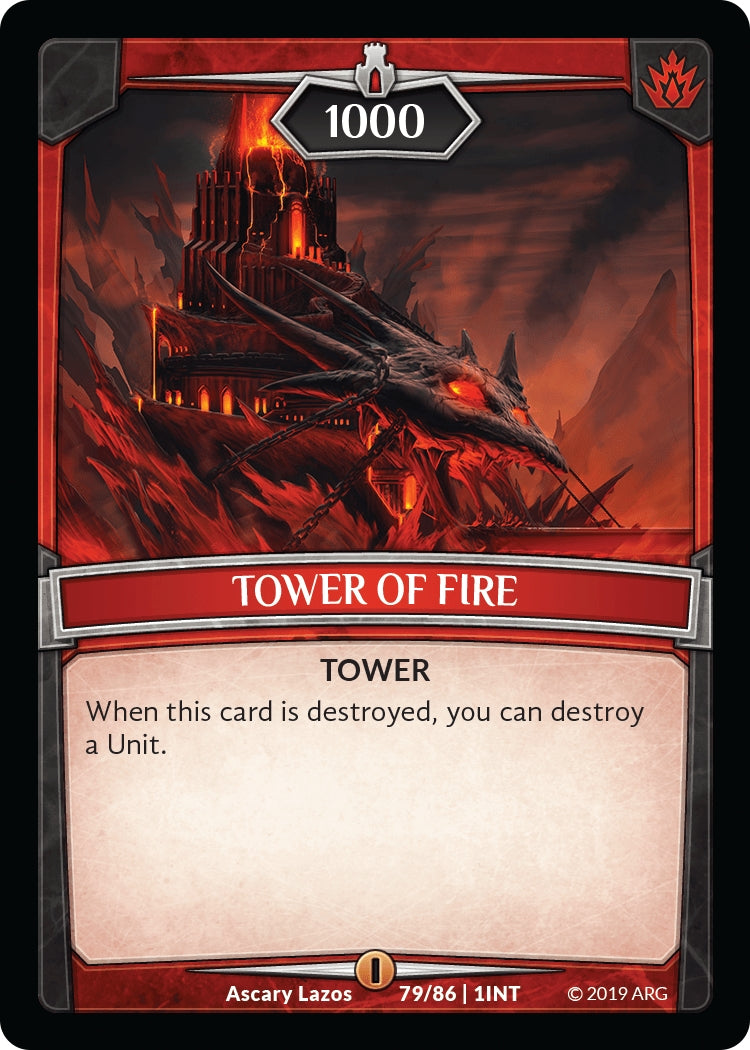 Image for Tower of Fire (Intro Decks - 2019) (79/86 | 1INT) - Argent Saga TCG