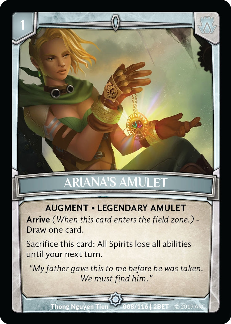 Image for Ariana's Amulet (Betrayal) (8/116 | 2BET) - Argent Saga TCG