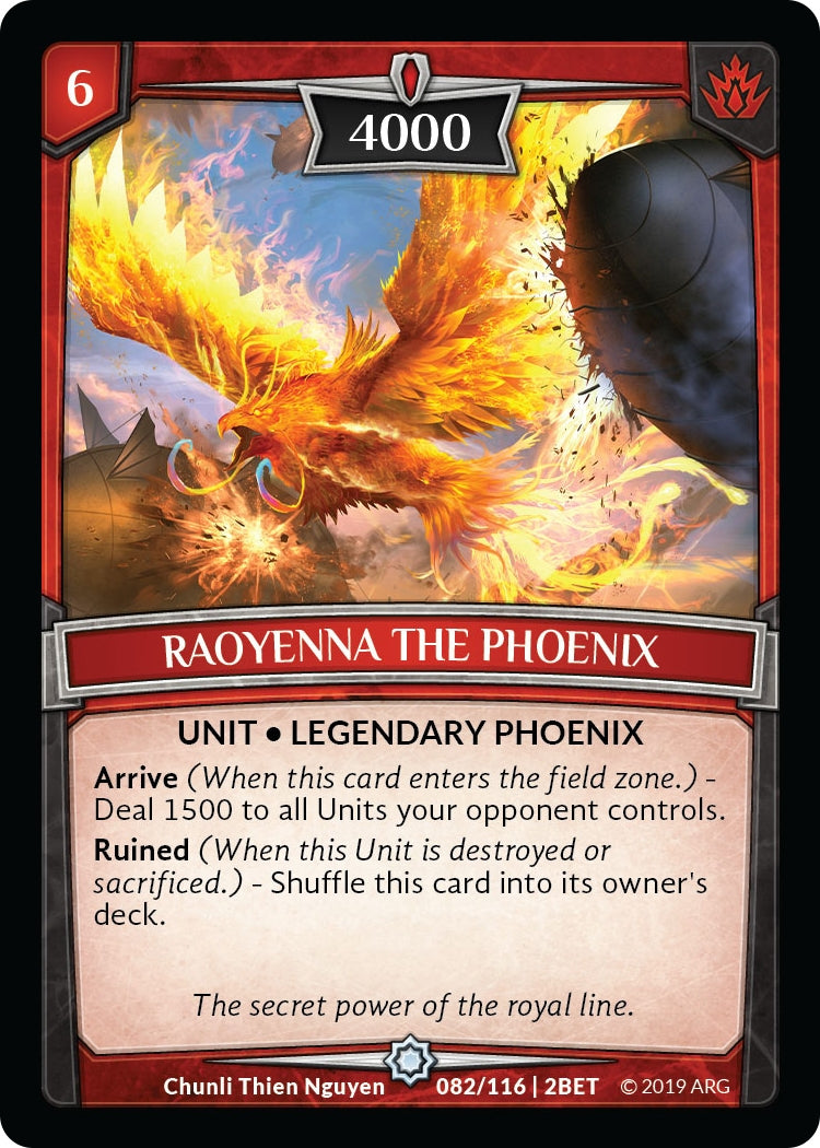 Image for Raoyenna the Phoenix (Betrayal) (82/116 | 2BET) - Argent Saga TCG