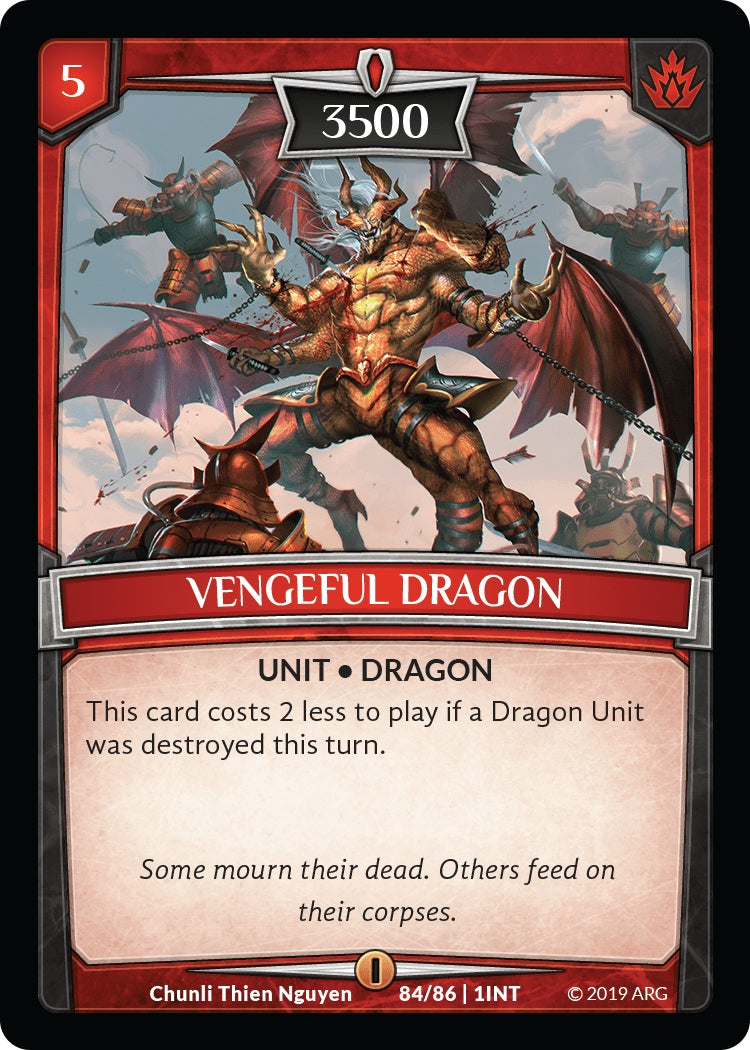 Image for Vengeful Dragon (Intro Decks - 2019) (84/86 | 1INT) - Argent Saga TCG