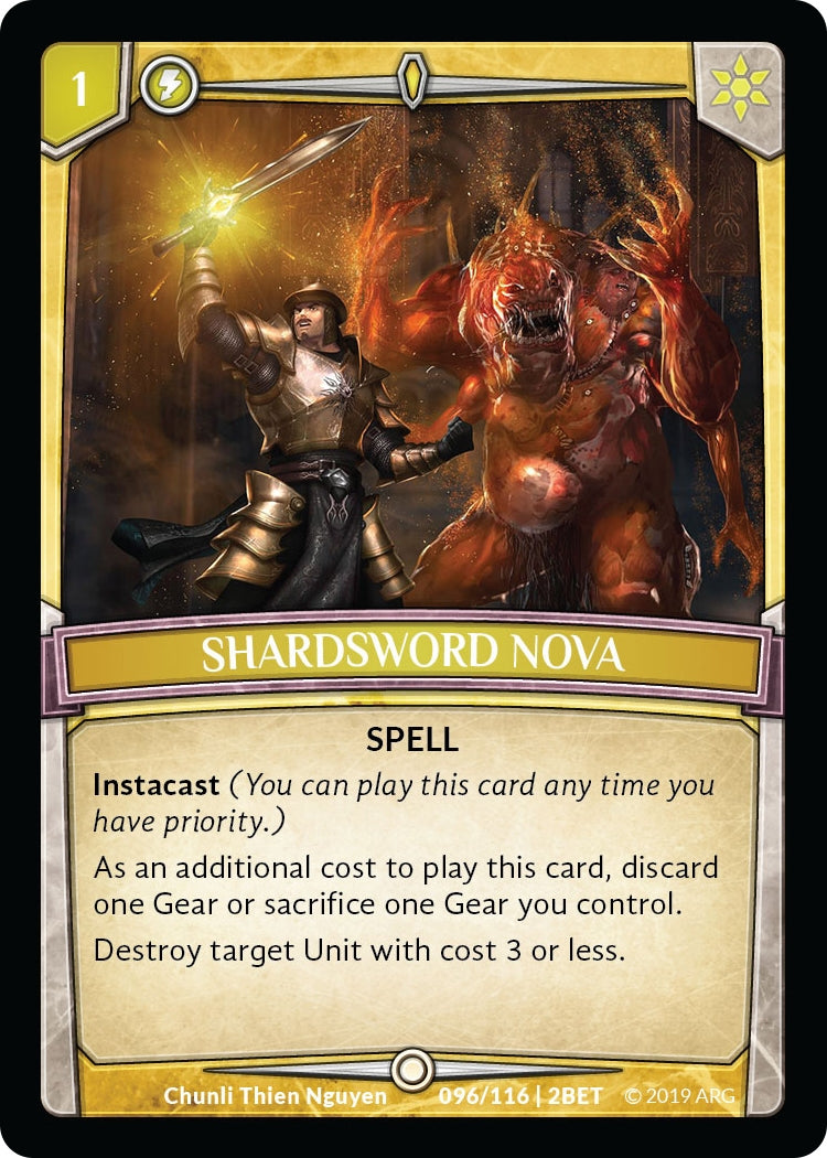 Image for Shardsword Nova (Betrayal) (96/116 | 2BET) - Argent Saga TCG
