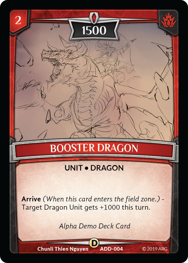 Image for Booster Dragon (Alpha Demo Intro Decks) (ADD-004) - Argent Saga TCG