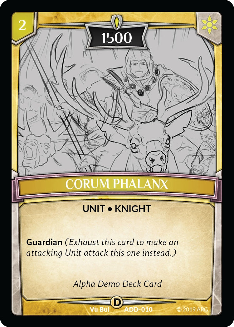 Image for Corum Phalanx (Alpha Demo Intro Decks) (ADD-010) - Argent Saga TCG