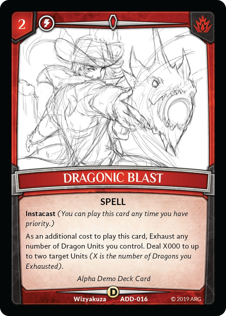 Image for Dragonic Blast (Alpha Demo Intro Decks) (ADD-016) - Argent Saga TCG