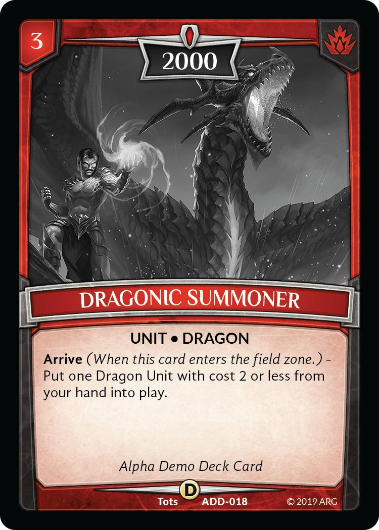 Image for Dragonic Summoner (Alpha Demo Intro Decks) (ADD-018) - Argent Saga TCG