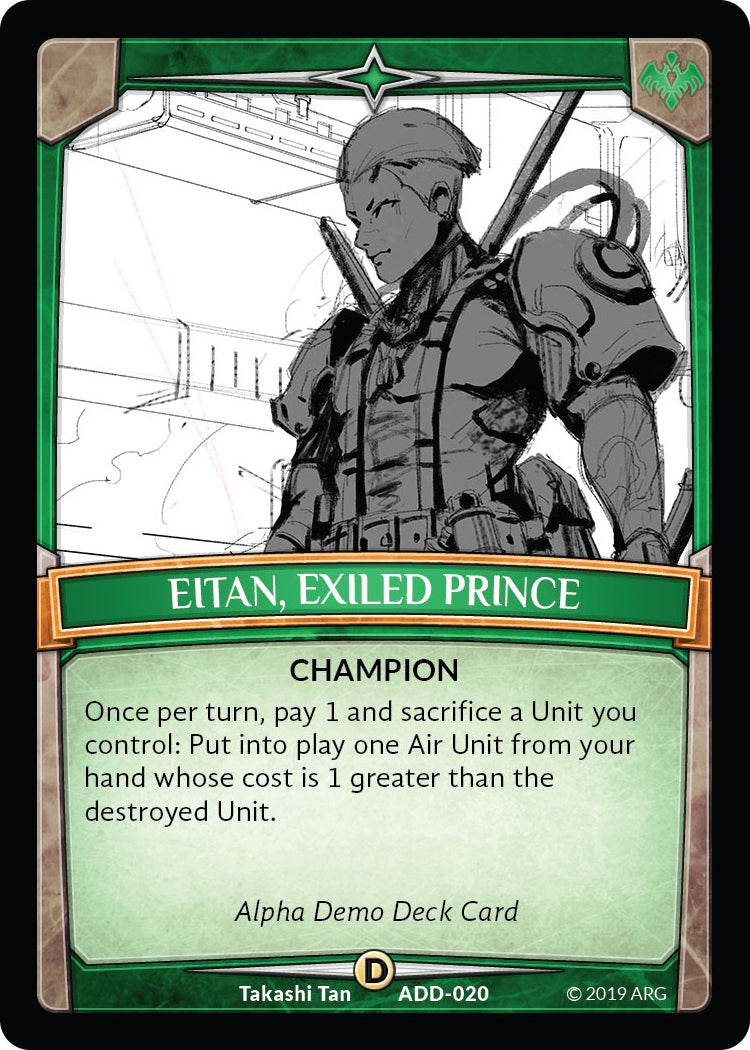 Image for Eitan, Exiled Prince (Alpha Demo Intro Decks) (ADD-020) - Argent Saga TCG