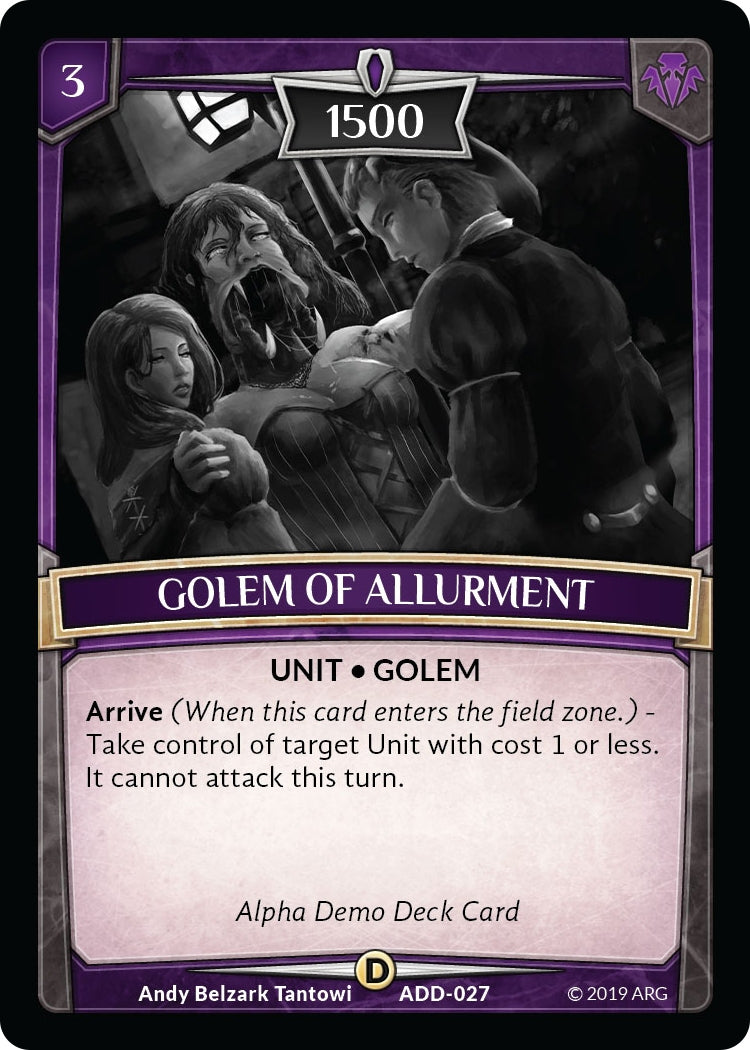 Image for Golem of Allurement (Alpha Demo Intro Decks) (ADD-027) - Argent Saga TCG