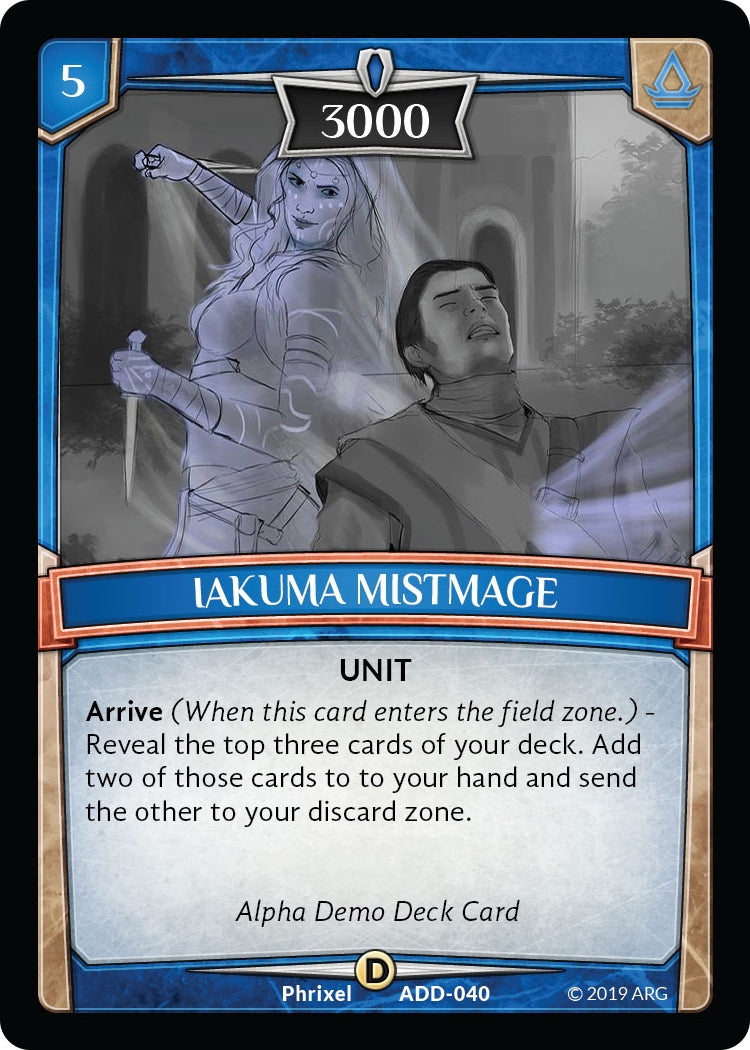 Image for Iakuma Mistmage (Alpha Demo Intro Decks) (ADD-040) - Argent Saga TCG